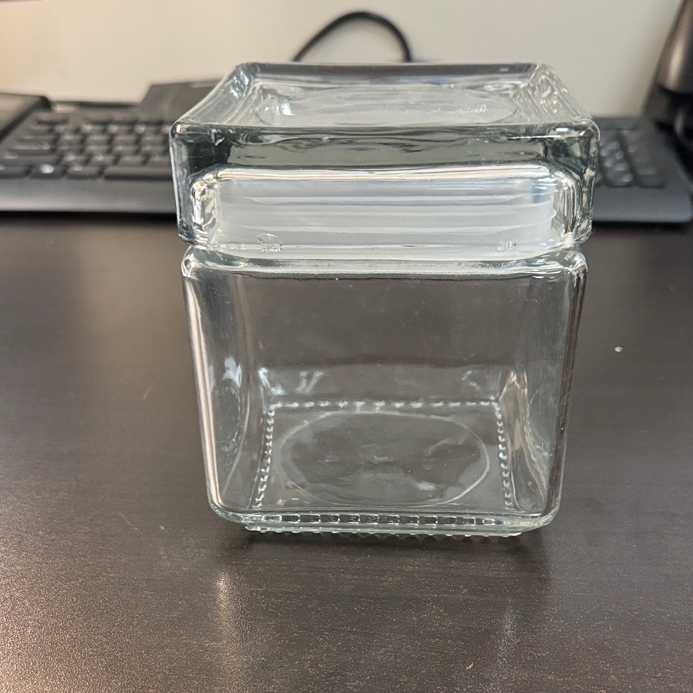 Clear Glass Storage Jar